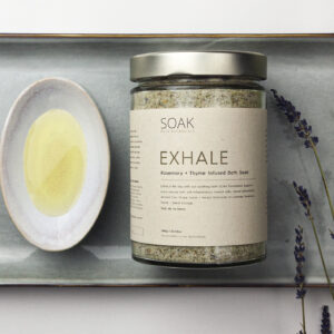 EXHALE - Rosemary + Thyme Infused Bath Soak